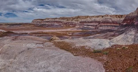 North Cliffs of Blue Mesa AZ Stock Photos