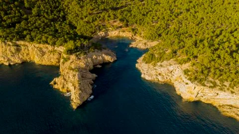 The North coast of Majorca, Spain Stock Photos