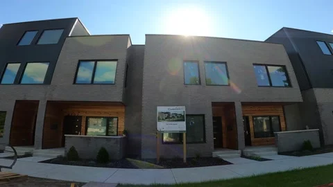 North Corktown 11 Condo Development Detroit, Michigan Video stock 157184981