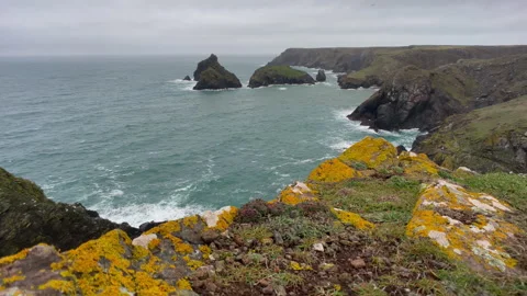 North Cornwall coast, UK Stock Footage 241578065