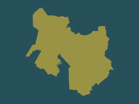 North Cotabato, Philippines. Solid color shape Stock Illustration