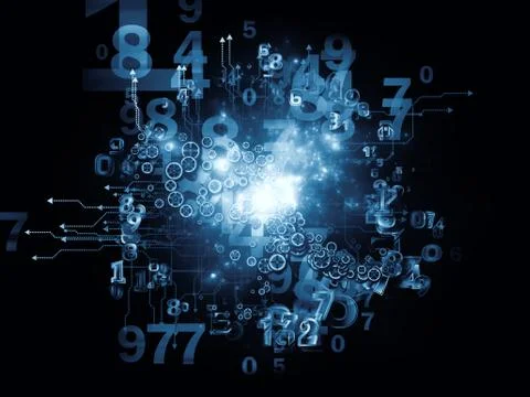 North of Data Set Stock Illustration