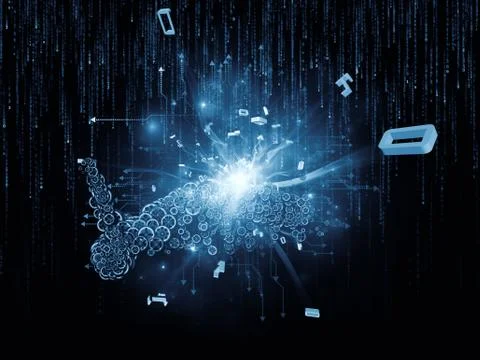 North of Data Set Stock Illustration
