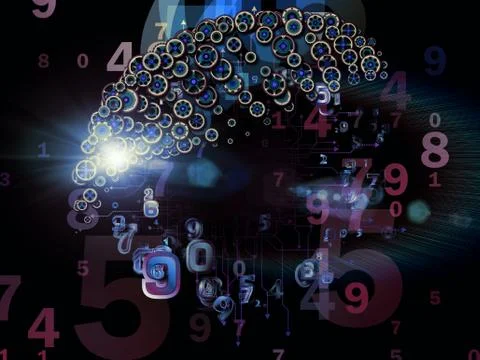 North of Data Set Stock Illustration