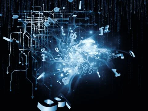 North of Data Set Stock Illustration