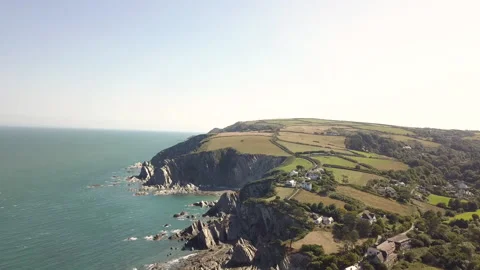 North Devon Coast - Lee Bay Stockbeeldmateriaal 205900680