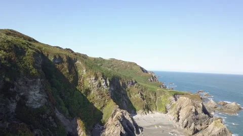 North Devon Coastline - Cliffs Stockbeeldmateriaal 205901966