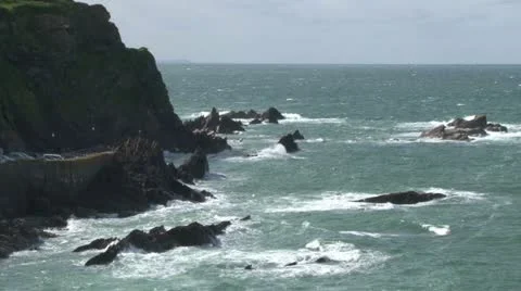 North Devon Coastline Stock Footage 18173743