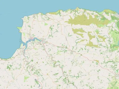 North Devon, England - Great Britain. Open Street Map Stock Illustration