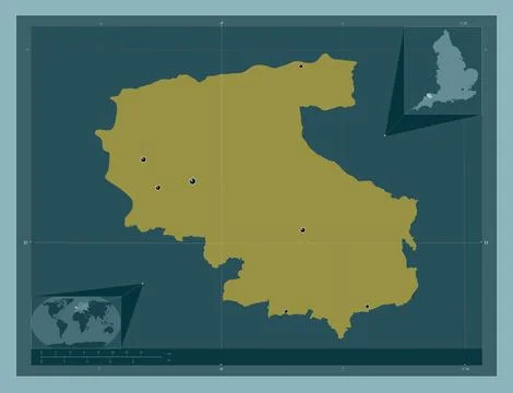 North Devon, England - Great Britain. Solid. Major cities Stock Illustration