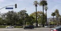 North Doheny Drive Crossing Santa Monica Boulevard Car Traffic Commuters Commute 4k or 4k+ Resolution