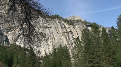 North Dome Wall  Afternoon Stock Footage 8945934