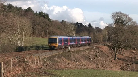 The North Down Line in Surrey Video stock 98416402