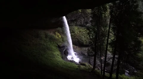 North Falls, Silver Falls State Park, Oregon Stock Footage 43721125