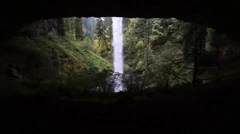 North Falls, Silver Falls State Park, Oregon Stock Footage 43721476