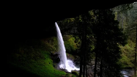 North Falls, Silver Falls State Park, Oregon Stock Footage 89783564