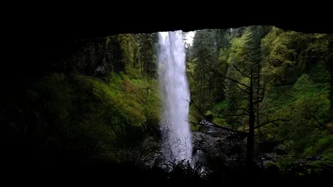 North Falls, Silver Falls State Park, Oregon Stock Footage 89783565