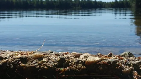 North Gemini Lake Stock Footage