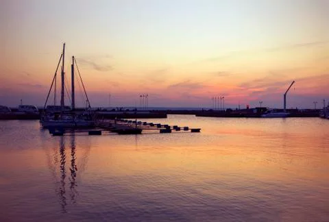 North Harbor of Helsingborg Stock Photos
