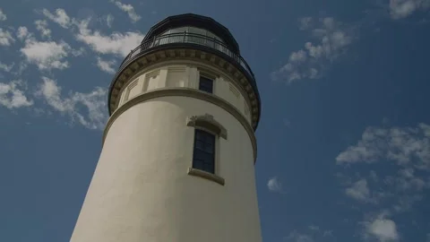 North Head Lighthouse from low angle Stock Footage 262792641