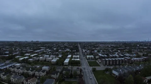 North Homan Square, Spring in Chicago, Two Day Time Lapse  Stock Footage 86619364