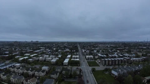 North Homan Square, Spring in Chicago; 2 Day Time Lapse Stock Footage 89898018