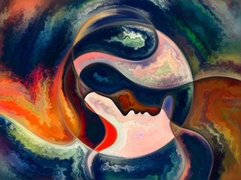 North of Inner Colors Stock Illustration