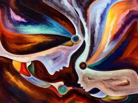 North of Inner Texture Stock Illustration