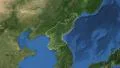 North Korea. 3d earth in space - zoom in on North Korea contoured 4k 4k or 4k+ Resolution