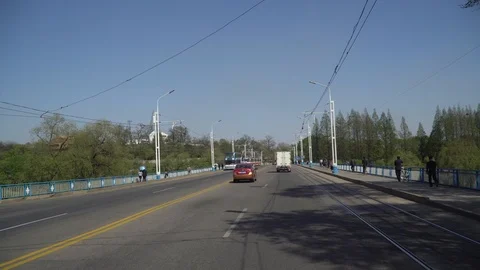 North Korea, Camera car through the streets of a deserted Pyongyang Stock-Footage 89812277