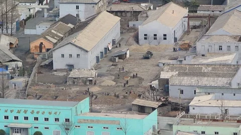 North Korea DPRK Pyongyang construction Stock Footage 74527151