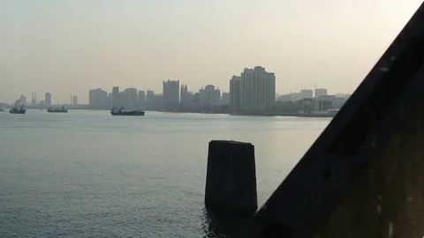 North Korea DPRK train to China 02 Stock Footage 74528448