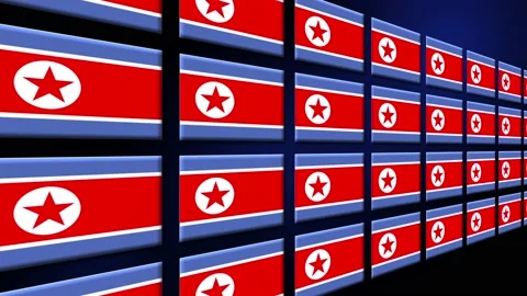 north-korea-flag-animated-background-3d-stock-video-pond5