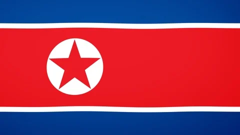 North Korea Flag Composition 库存影片 120146034