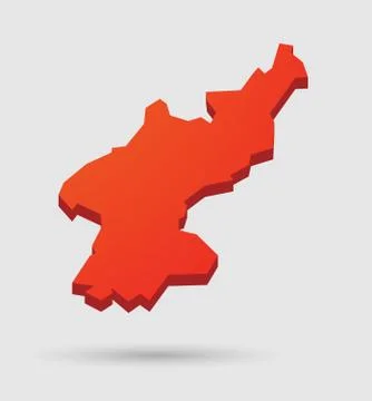 North Korea map Stock Illustration