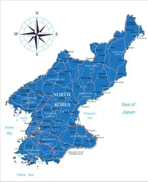 North Korea map Stock Illustration
