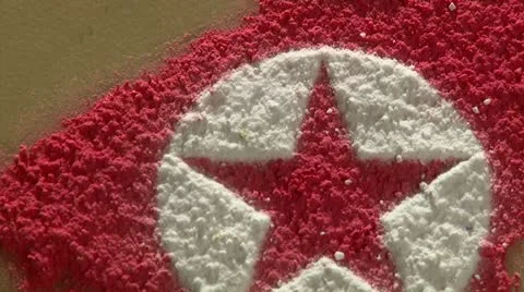 North Korea map - zoom Video stock 11924929