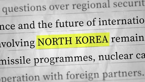 North Korea Nuclear Programme and Regional Security  Yellow Highlight Vidéo 348936131