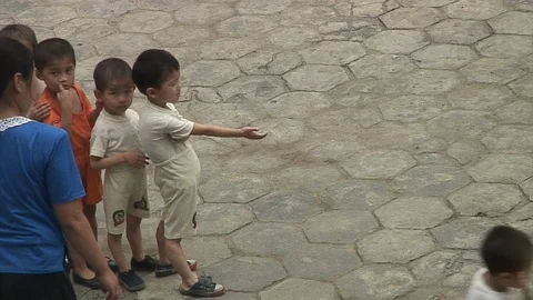 North Korea Orphan Poverty Stock Footage 98934091