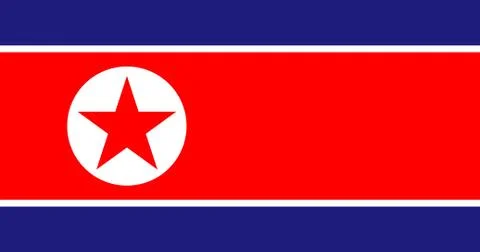 North korea vector flag image Stock Illustration