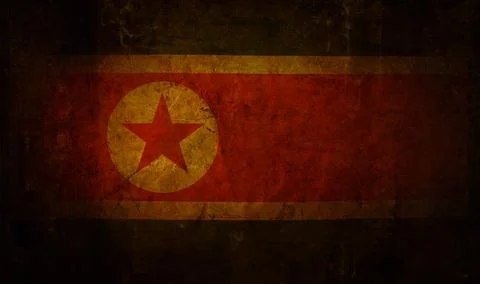 North Korean flag Stock Photos