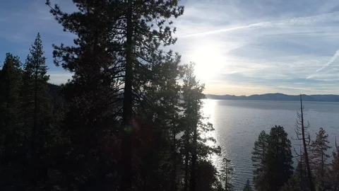 North Lake Tahoe Drone 4K Stock Footage 124232853