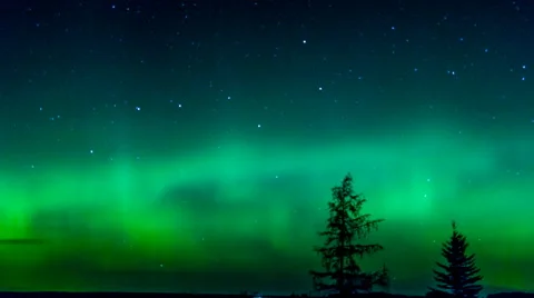 North Lights Time Lapse Stock Footage 45431652