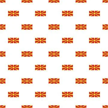 North macedonia flag creating a seamless pattern wallpaper Stock Illustration