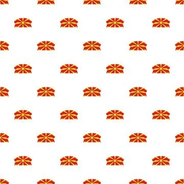 North macedonia flag ribbon pattern background design Stock Illustration