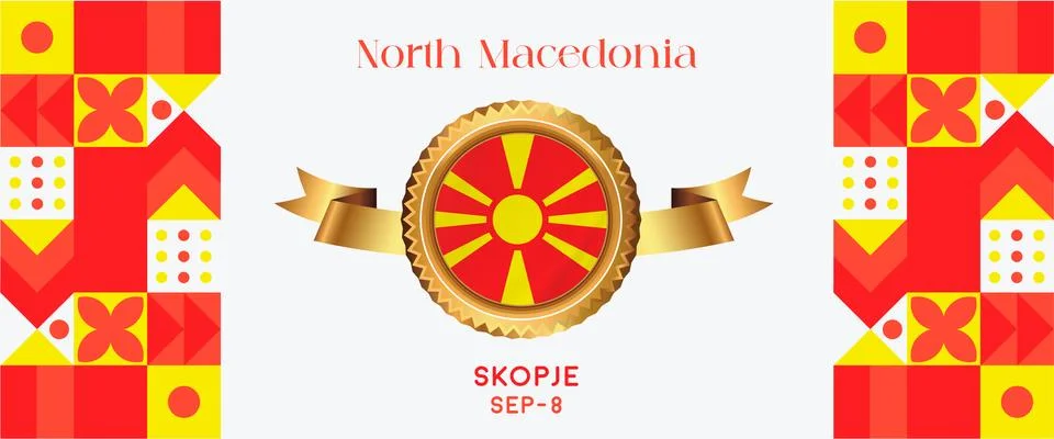 North-Macedonia Stock Illustration