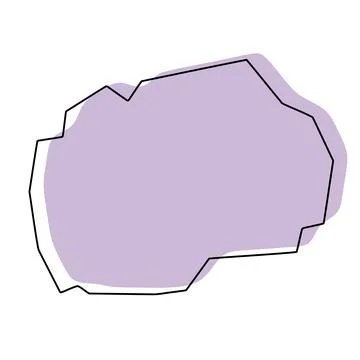 North Macedonia simplified vector map Stock Illustration