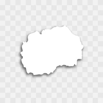 North Macedonia vector map silhouette Stock Illustration