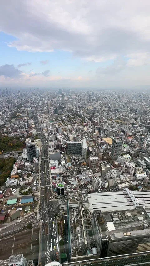 North Osaka from an observation deck Stock Footage 278696091