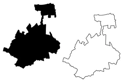 North Ossetia-Alania map vector.... Stock Illustration